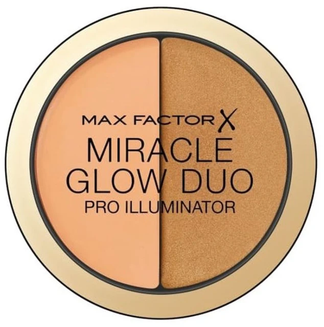 „Max Factor Miracle Glow Duo“ šviesinamoji pudra, 30 tamsių lūpų, 11 g