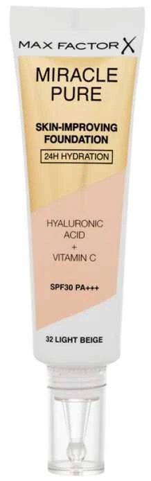 Max Factor Miracle Pure Skin-Improving Foundation Makeup moterims, 30 ml