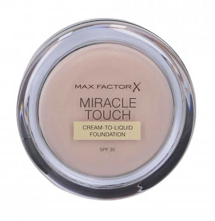 "Max Factor Miracle Touch" kreminis arba skystas makiažo pagrindas Spf30 075 Golden