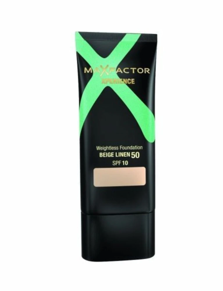 Max Factor Xperience Liquid Foundation 50 rusvai gelsvas Linen SPF 10, 30 ml