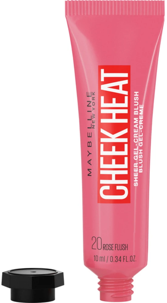 "Maybelline Cheek Heat" geliniai kreminiai skaistalai "20 Rose Flash