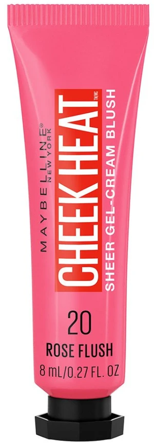 "Maybelline Cheek Heat" geliniai kreminiai skaistalai "20 Rose Flash