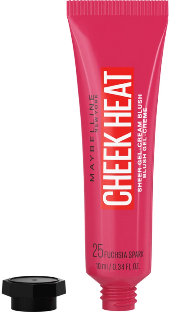"Maybelline Cheek Heat" geliniai kreminiai skaistalai 25 Fuchsia Spark
