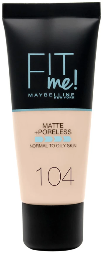 Maybelline Fit Me Matte & Poreless 104 Soft Ivory Buteliams Skystis 30 ml