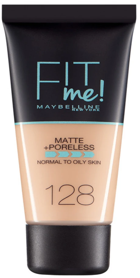 Makiažo pagrindas Maybelline Fit Me Matte+Poreless (128 Warm Nude) 30ml