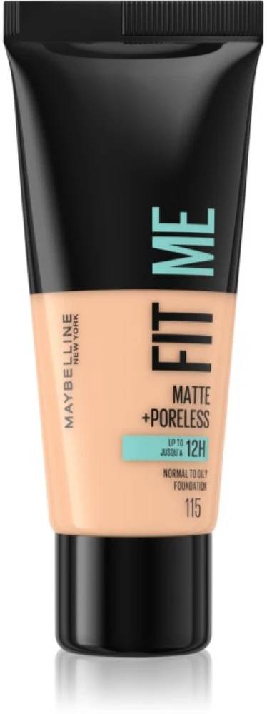 Makiažo pagrindas Maybelline Fit Me Matte+Poreless (115 Ivory) 30ml
