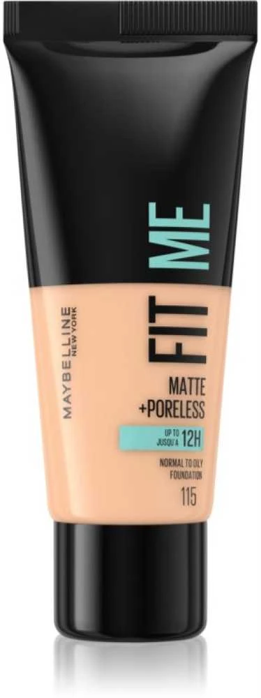 Makiažo pagrindas Maybelline Fit Me Matte+Poreless (115 Ivory) 30ml