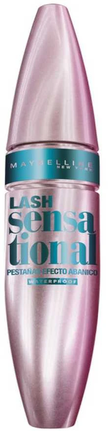 Maybelline Lash Sensational vandeniui atsparus blakstienų tušas su elastomeriniu dvipusiu lenktu šepetėliu 9,5ml