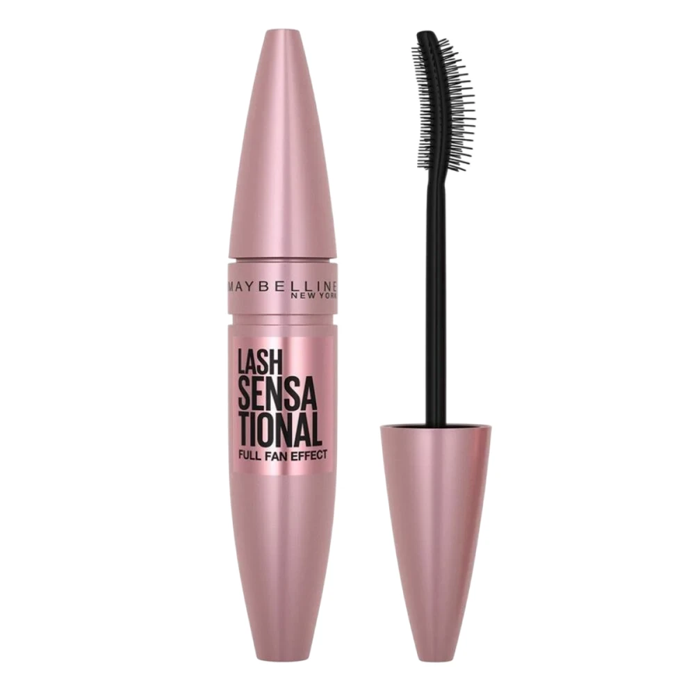 Maybelline Lash Sensational blakstienų tušas su elastomeriniu dvipusiu lenktu šepetėliu