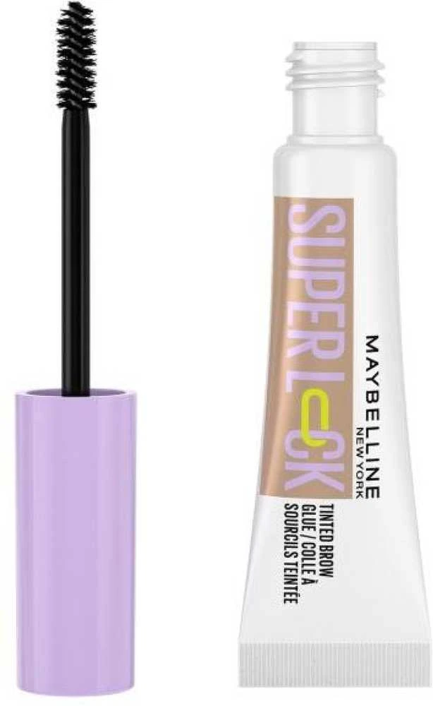 Maybelline Super Lock Brow Glue atspalvį suteikiantis antakių gelis-klijai, atspalvis: Taupe, 7 ml