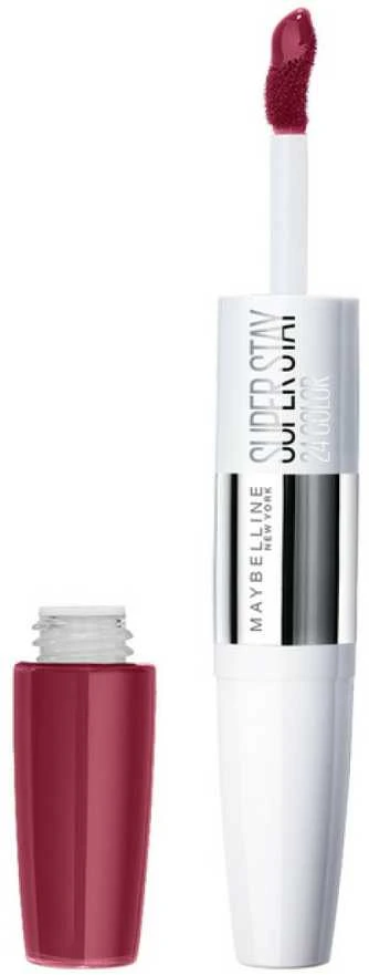 Lūpų dažai Maybelline Superstay 24 2-Step Liquid Lispstick makiažas 195 Raspberry