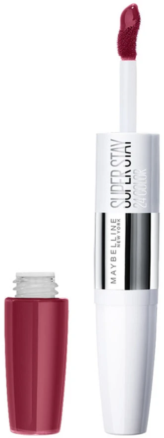 Lūpų dažai Maybelline Superstay 24 2-Step Liquid Lispstick makiažas 195 Raspberry