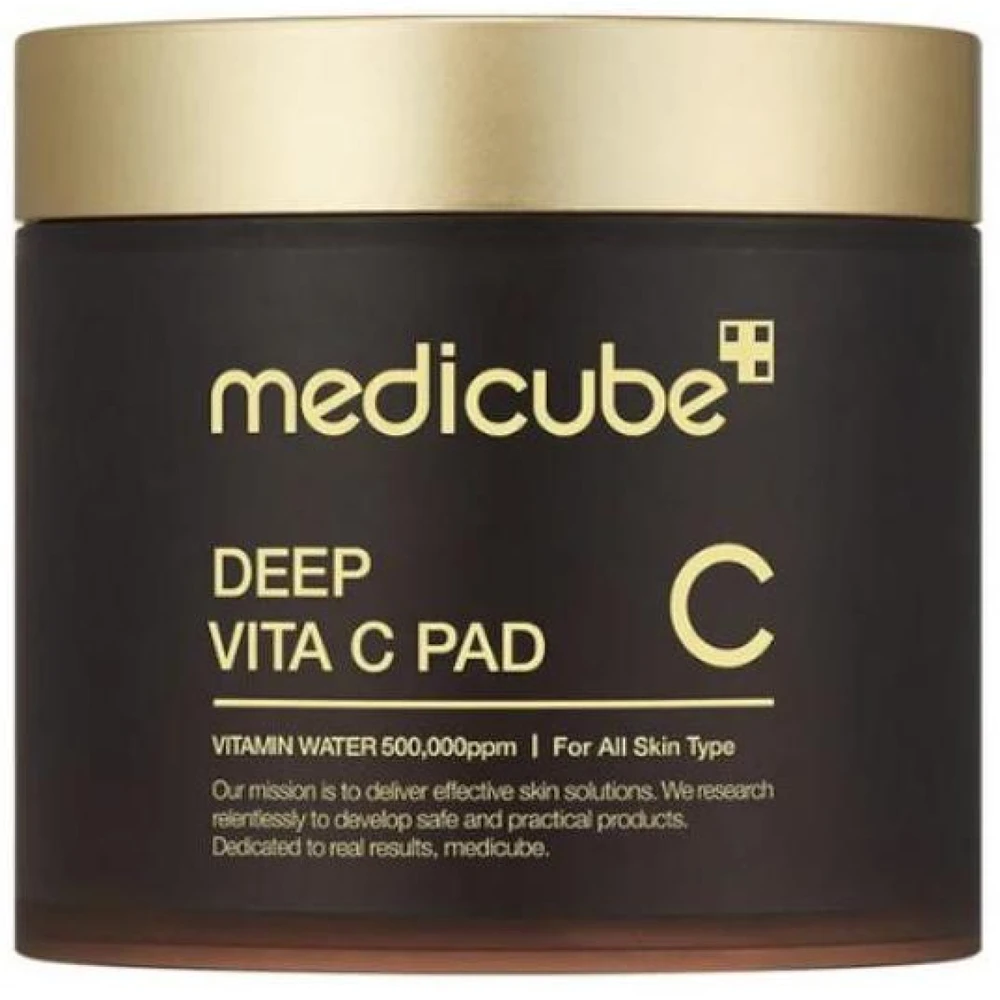 Medicube Deep Vita C Pads skaistinantys valomieji padeliai veidui su vitaminu C, 150 g / 70 vnt.