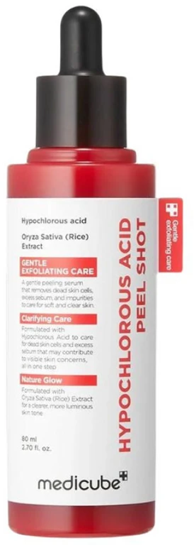Medicube Hypochlorous Acid Peel Shot Exfoliating Serum, 80 ml