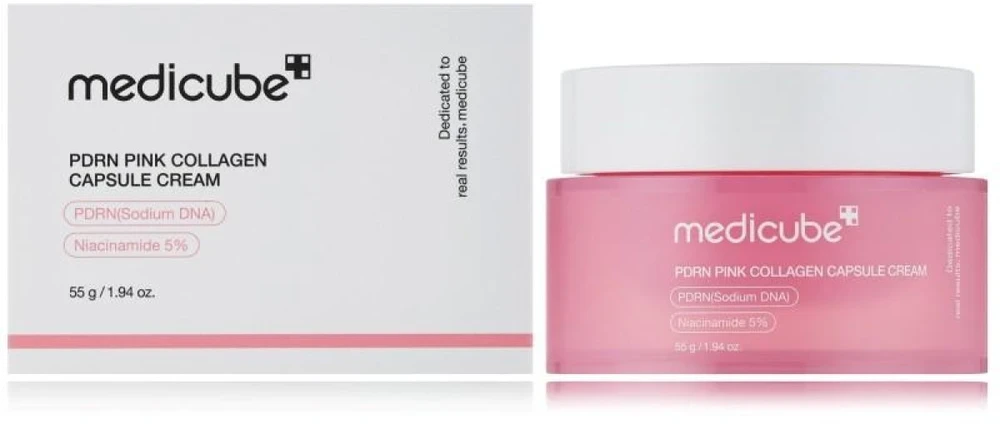 Medicube PDRN Pink Capsule Cream regeneruojantis veido kremas, 55 g