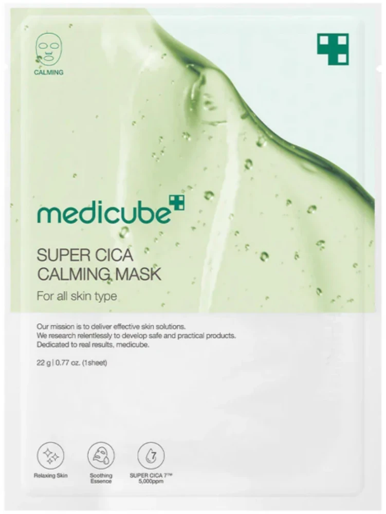Medicube Super Cica Calming Mask lakštinė veido kaukė, 22 g