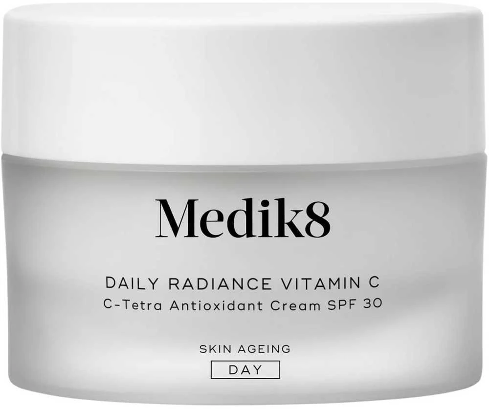 Medik8 Skirtas kasdieniam naudojimui švytėjimo suteikiantis Vitamin C Moisturiser SPF 30 dieninis veido kremas, 50 ml