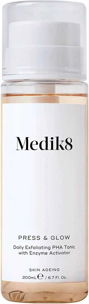 Medik8 Press & Glow Daily Exfoliating PHA Tonikas šveičiamasis veido tonikas, 200 ml