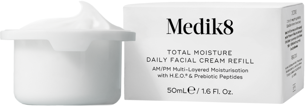 Medik8 Total Moisture Daily Facial Kreminis Refill dieninio veido kremo papildymas, 50 ml