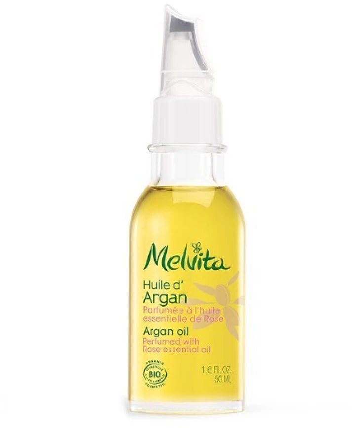 Melvita Argan aliejus, kvepiantis eteriniu rožių aliejumi (Argan Oil), 50 ml