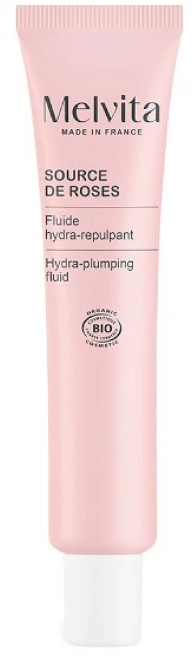 Melvita drėkinamasis veido fluidas „Source de Roses“ (drėkinamasis fluidas), 40 ml