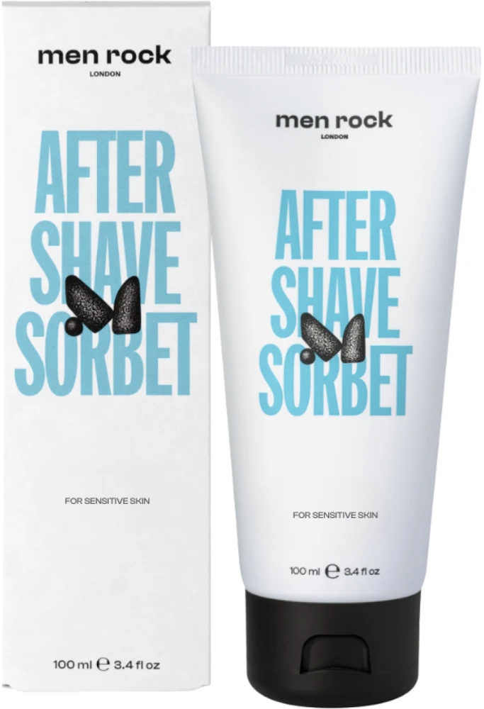 Men Rock After Shave Sorbet Sensitive Skin kremas-šerbetas po skutimosi jautriai odai, 100 ml