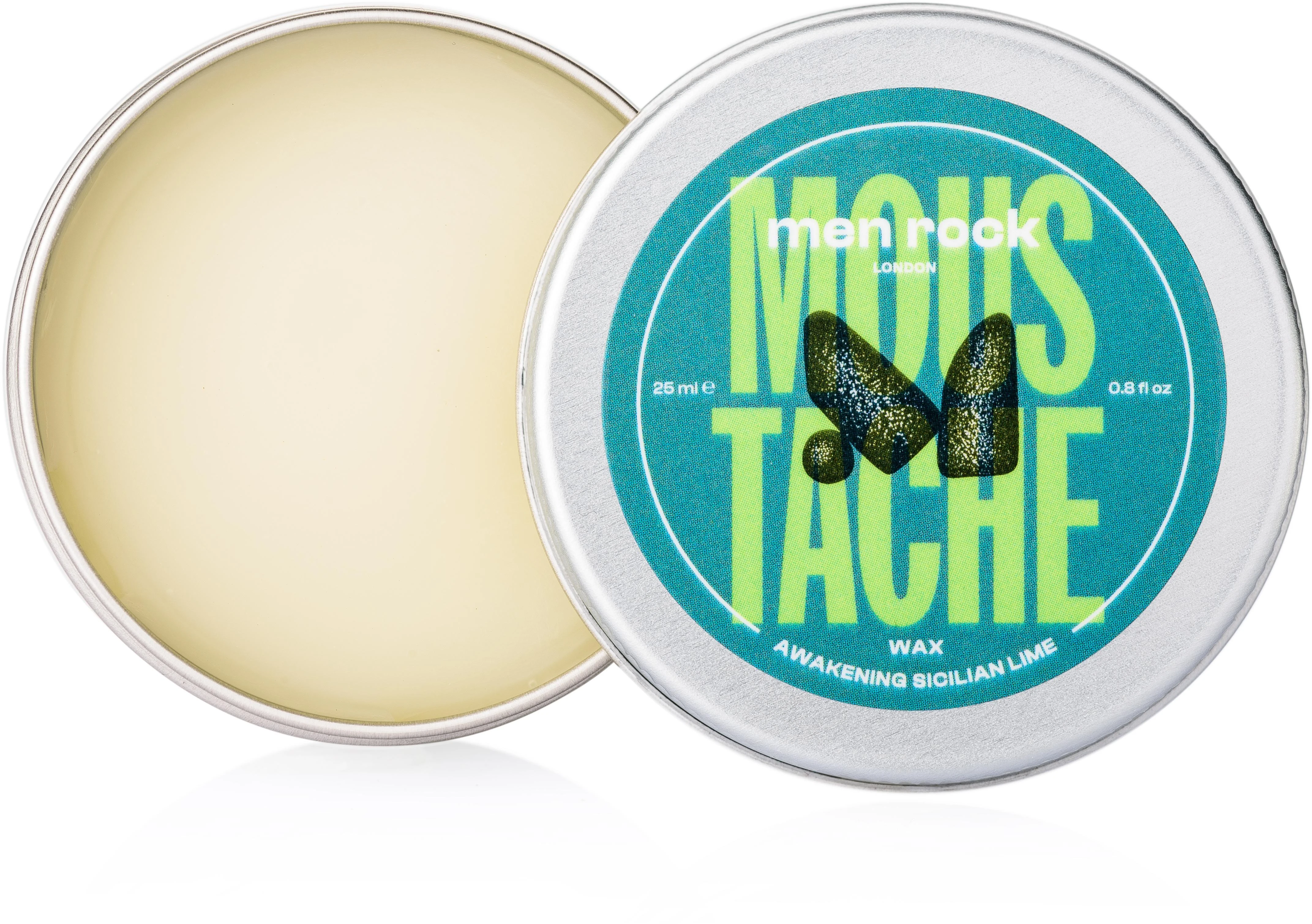 Men Rock Awakening Sicilian Lime Moustache Wax Ūsų vaškas, 25 ml