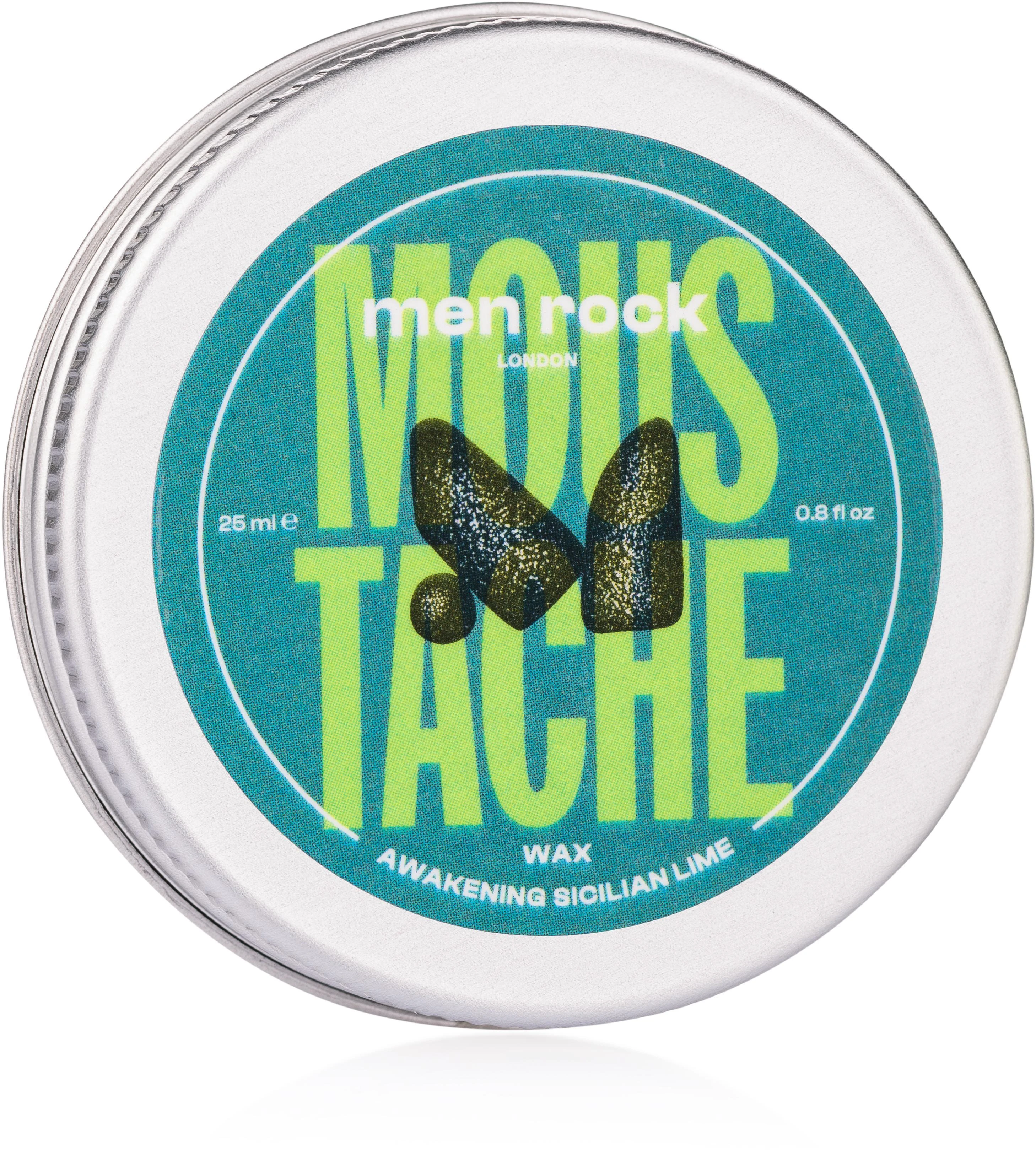 Men Rock Awakening Sicilian Lime Moustache Wax Ūsų vaškas, 25 ml