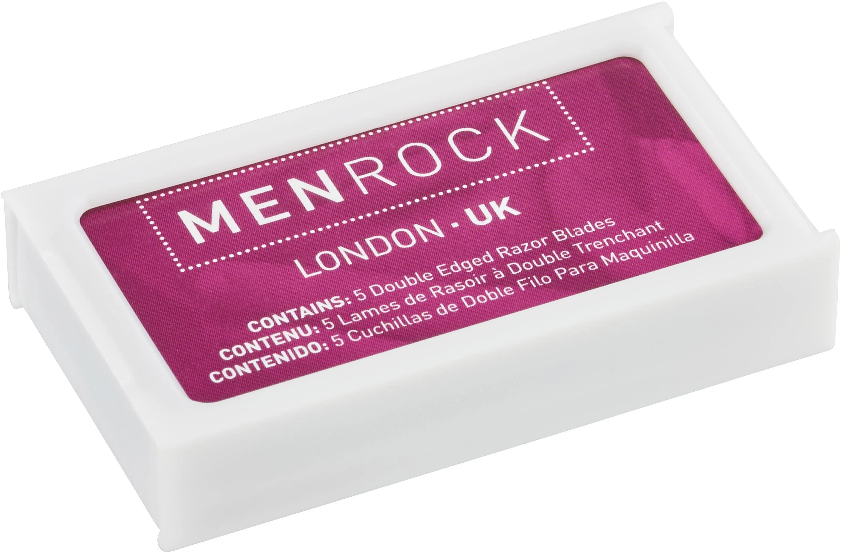 Men Rock Double Edged Razor Blades Dviašmeniai skutimosi peiliukai 5 vnt.