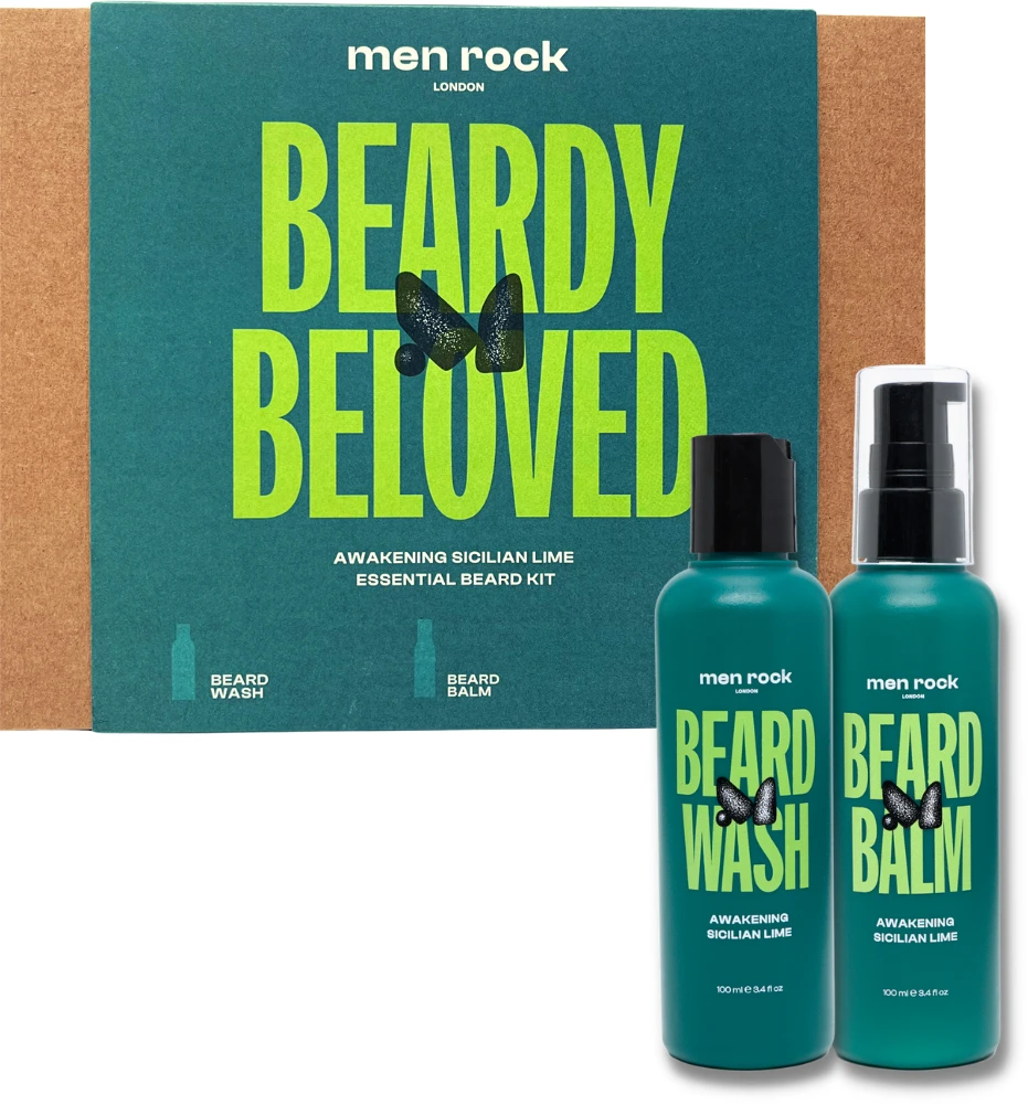 Men Rock Duo Awakening Sicilian Lime Beard Kit Barzdos priežiūros rinkinys, 1 vnt.