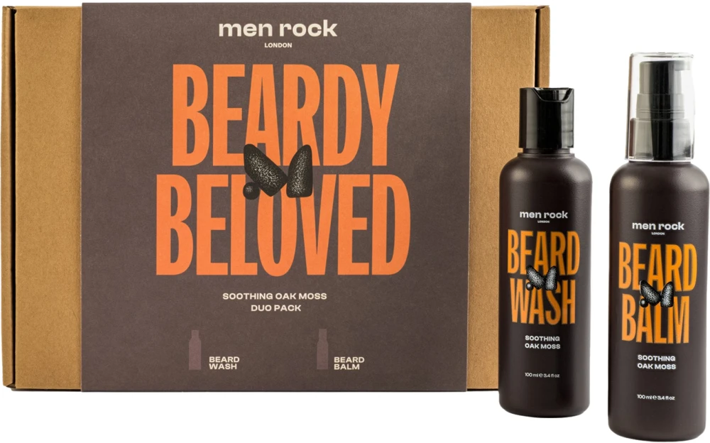 Beardy Beloved Men Rock Duo Soothing Oak Moss Beard Kit Barzdos priežiūros rinkinys, 1 vnt.