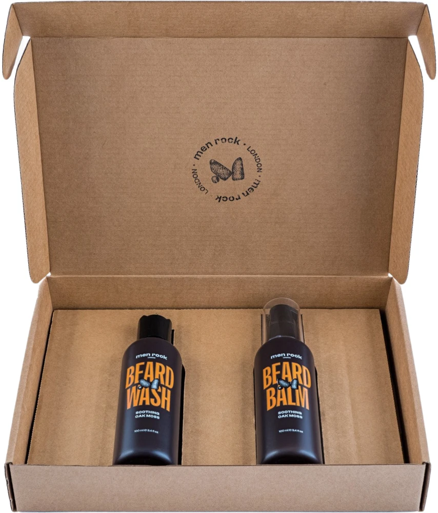 Beardy Beloved Men Rock Duo Soothing Oak Moss Beard Kit Barzdos priežiūros rinkinys, 1 vnt.