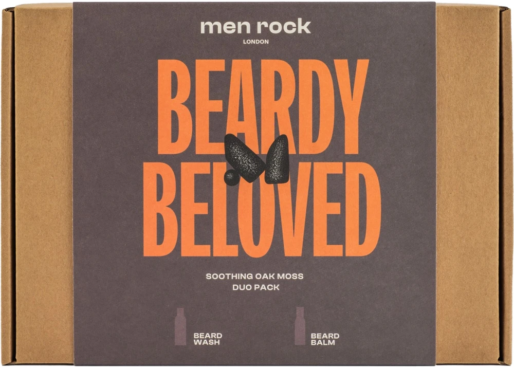 Beardy Beloved Men Rock Duo Soothing Oak Moss Beard Kit Barzdos priežiūros rinkinys, 1 vnt.