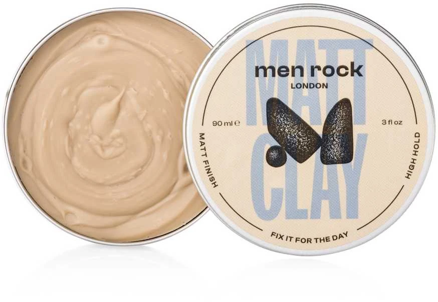 Men Rock Matt Clay Matinis plaukų modeliavimo molis, 30 ml