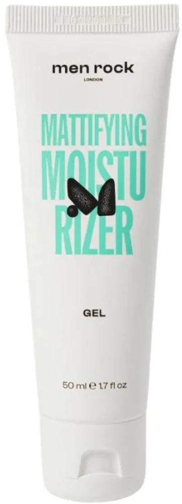 Men Rock Mattifying Moisturizer Gel With Niacinamide matizuojantis drėkinamasis veido gelis su niacinamidu, 50 ml