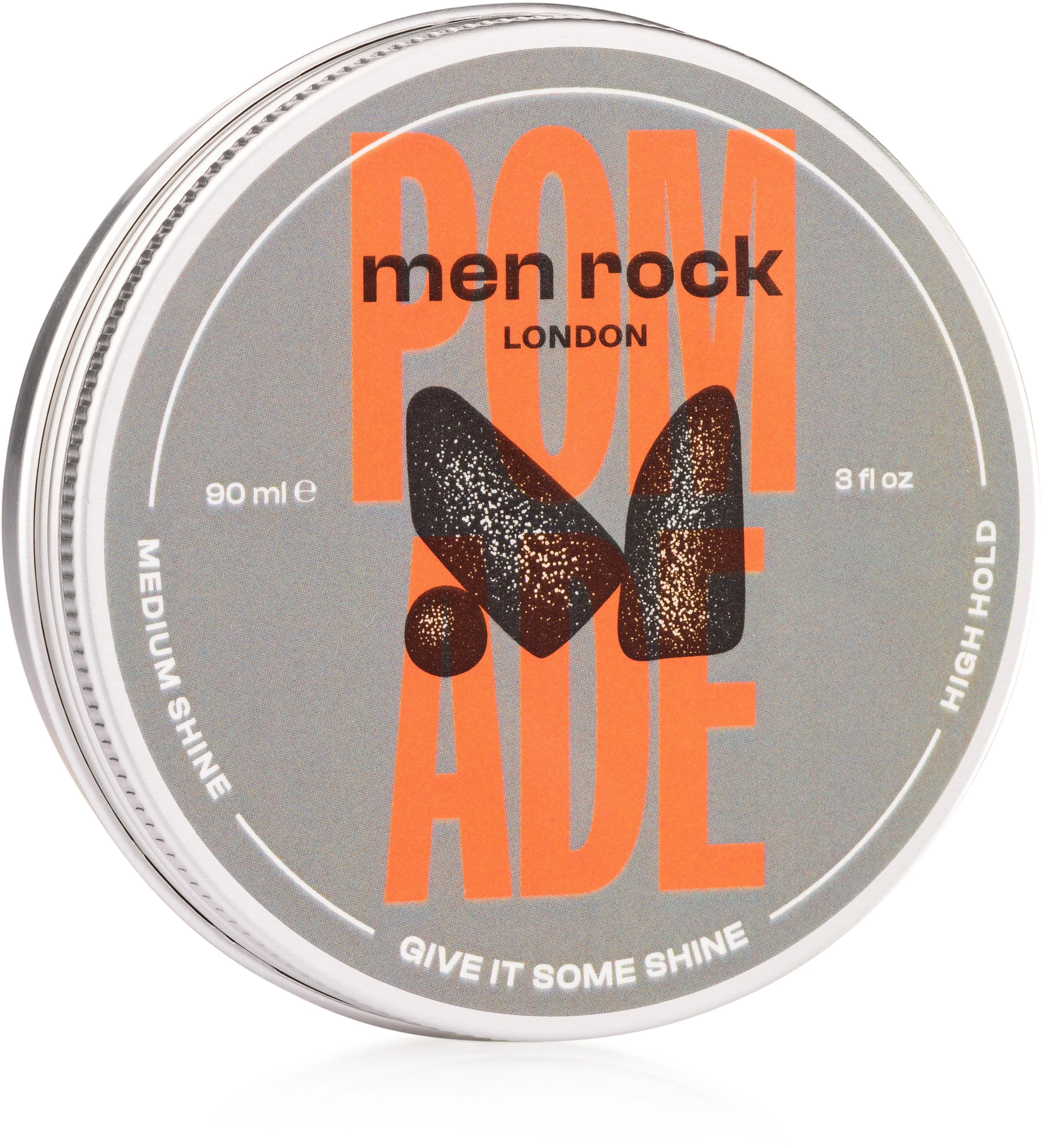 Men Rock Pomade Stiprios fiksacijos, vidutinio žvilgesio plaukų pomada, 90 ml