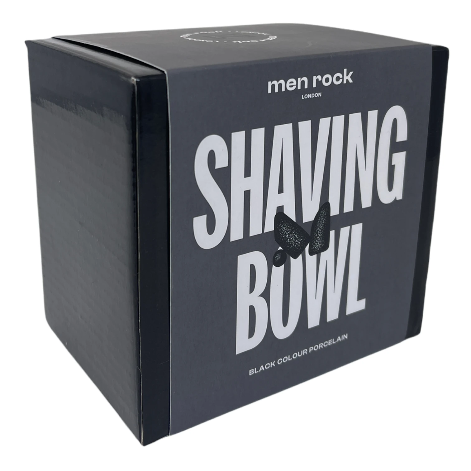 Men Rock Porcelain Shaving Bowl Porcelianinis skutimosi indelis, 1vnt