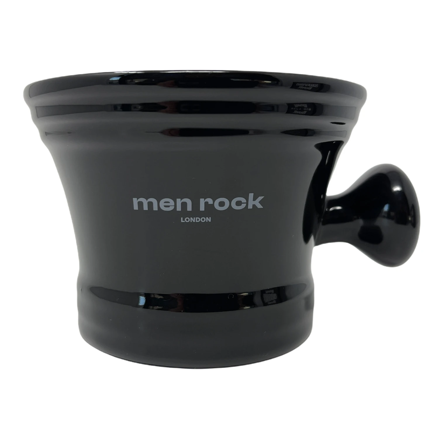 Men Rock Porcelain Shaving Bowl Porcelianinis skutimosi indelis, 1vnt