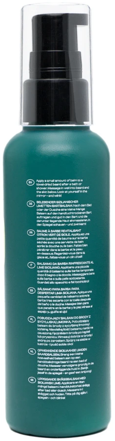 Men Rock Sicilian Lime and Coffeine Beard Balm Pabudinantis barzdos balzamas su sicilijos laimais ir kofeinu, 100 ml