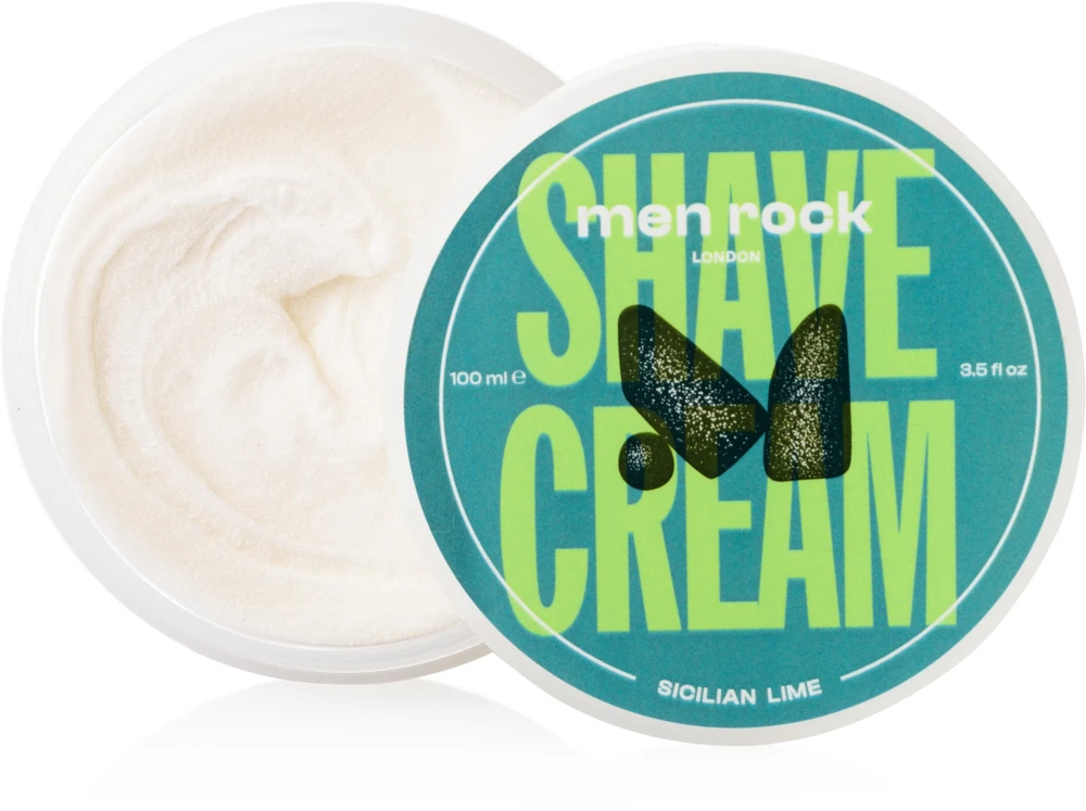 Men Rock Sicilian Lime Shave Kreminis Laimų aromato skutimosi kremas, 100 ml