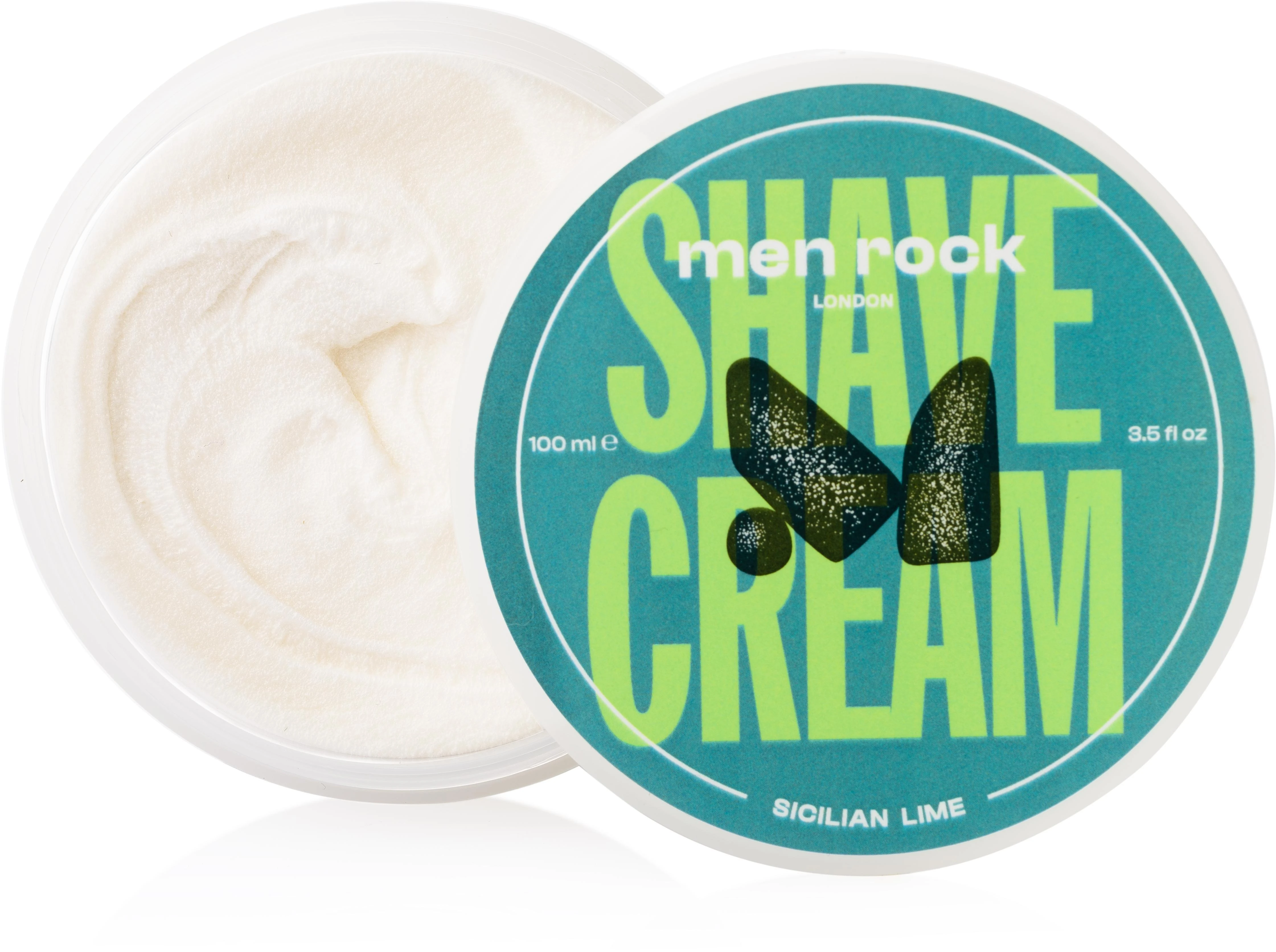 Men Rock Sicilian Lime Shave Kreminis Laimų aromato skutimosi kremas, 100 ml