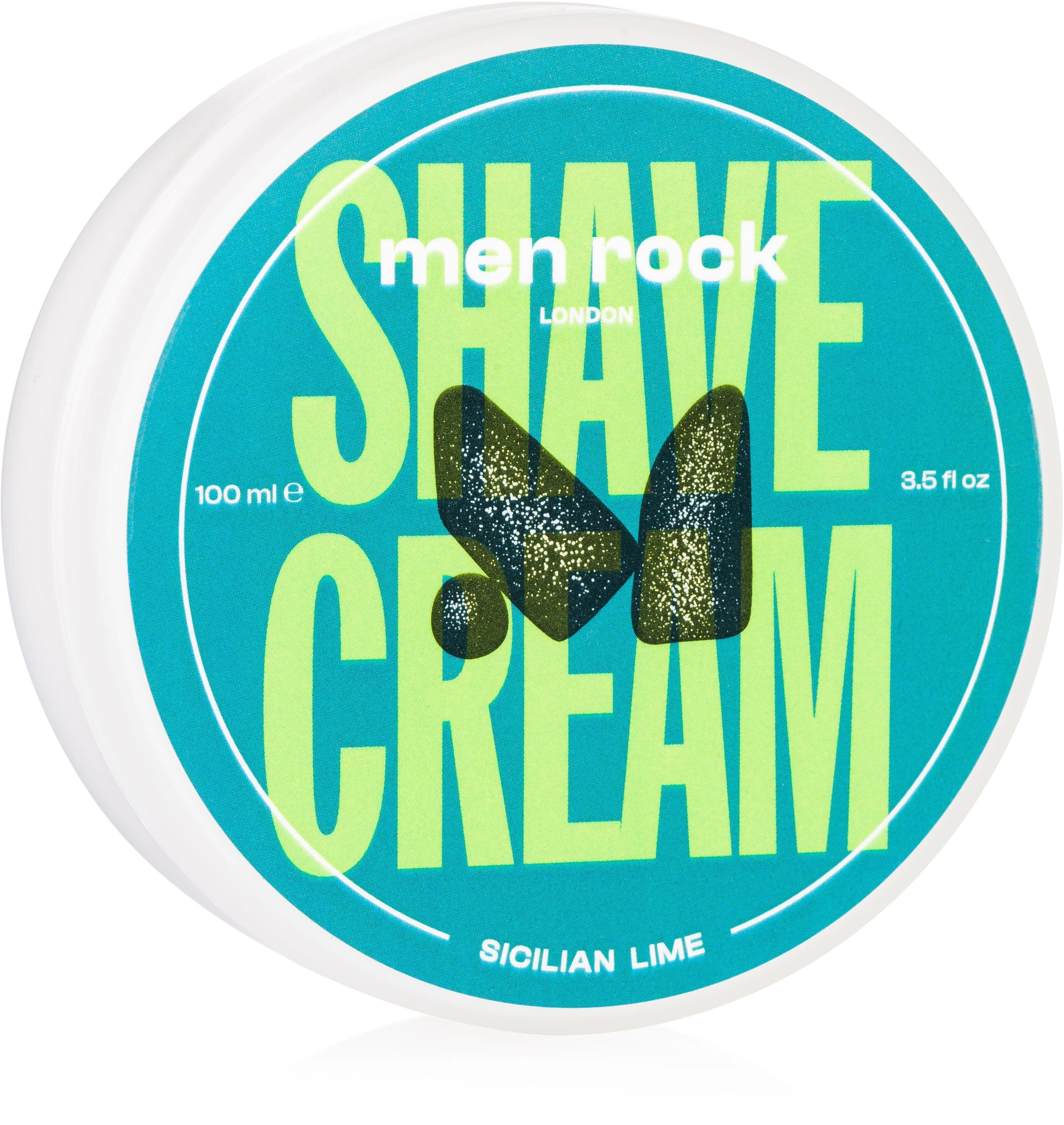 Men Rock Sicilian Lime Shave Kreminis Laimų aromato skutimosi kremas, 100 ml