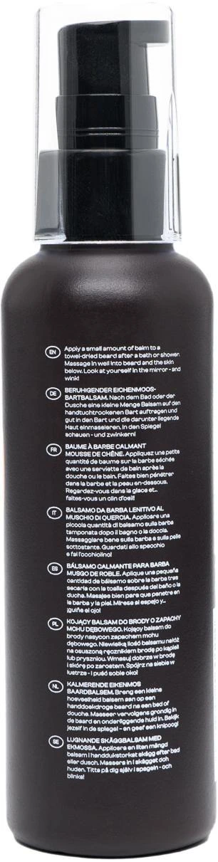 Men Rock Soothing Oak Moss Beard Balm Raminantis barzdos balzamas, 100 ml