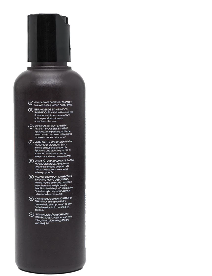 Men Rock Soothing Oak Moss Beard Wash Raminantis barzdos šampūnas, 100 ml