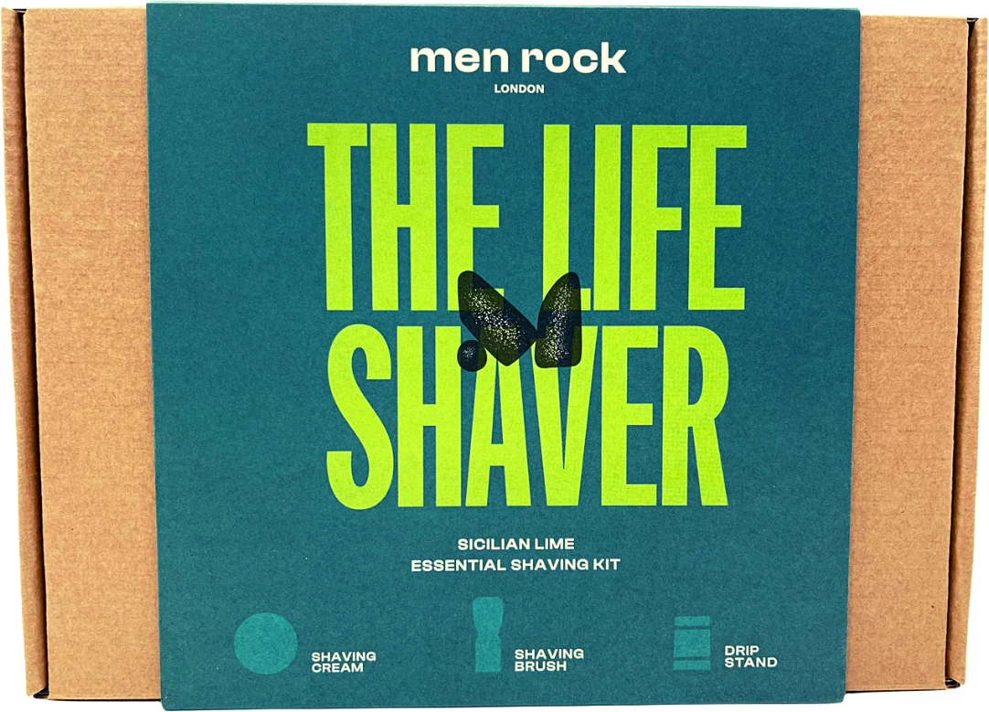 Men Rock The Life Shaver Sicilian Lime Essential Shaving Kit Skutimosi priemonių rinkinys, 1vnt