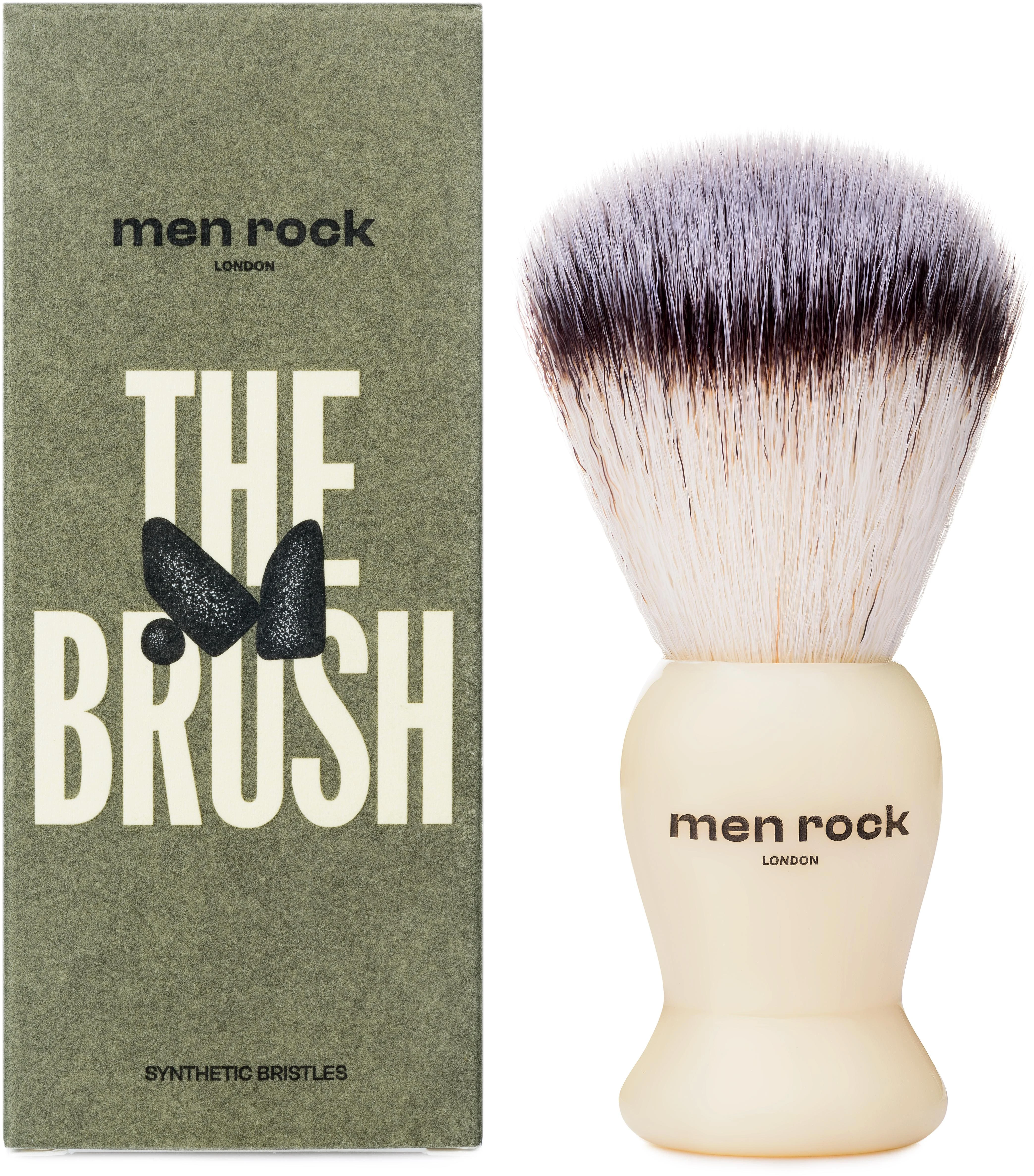 Men Rock The Shaving Skutimosi šepetėlis su sintetiniais šeriais, 1 vnt.