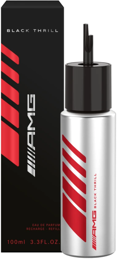 Mercedes-Benz AMG Juodas Thrill Refill EDP parfumuotas vanduo vyrams, 100 ml