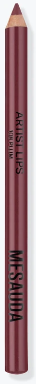 Mesauda Artist Lips Lip Pieštukas drėkinamasis lūpų pieštukas, atspalvis: 108 Plum, 1,14 g