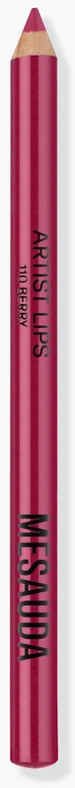 Mesauda Artist Lips Lip Pieštukas drėkinamasis lūpų pieštukas, atspalvis: 110 Berry, 1,14 g
