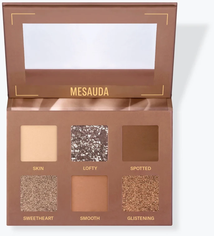 Mesauda Bare Harmony Eyeshadow Palette akių šešėlių paletė, atspalvis: 206 - Timeless Nude, 6 g